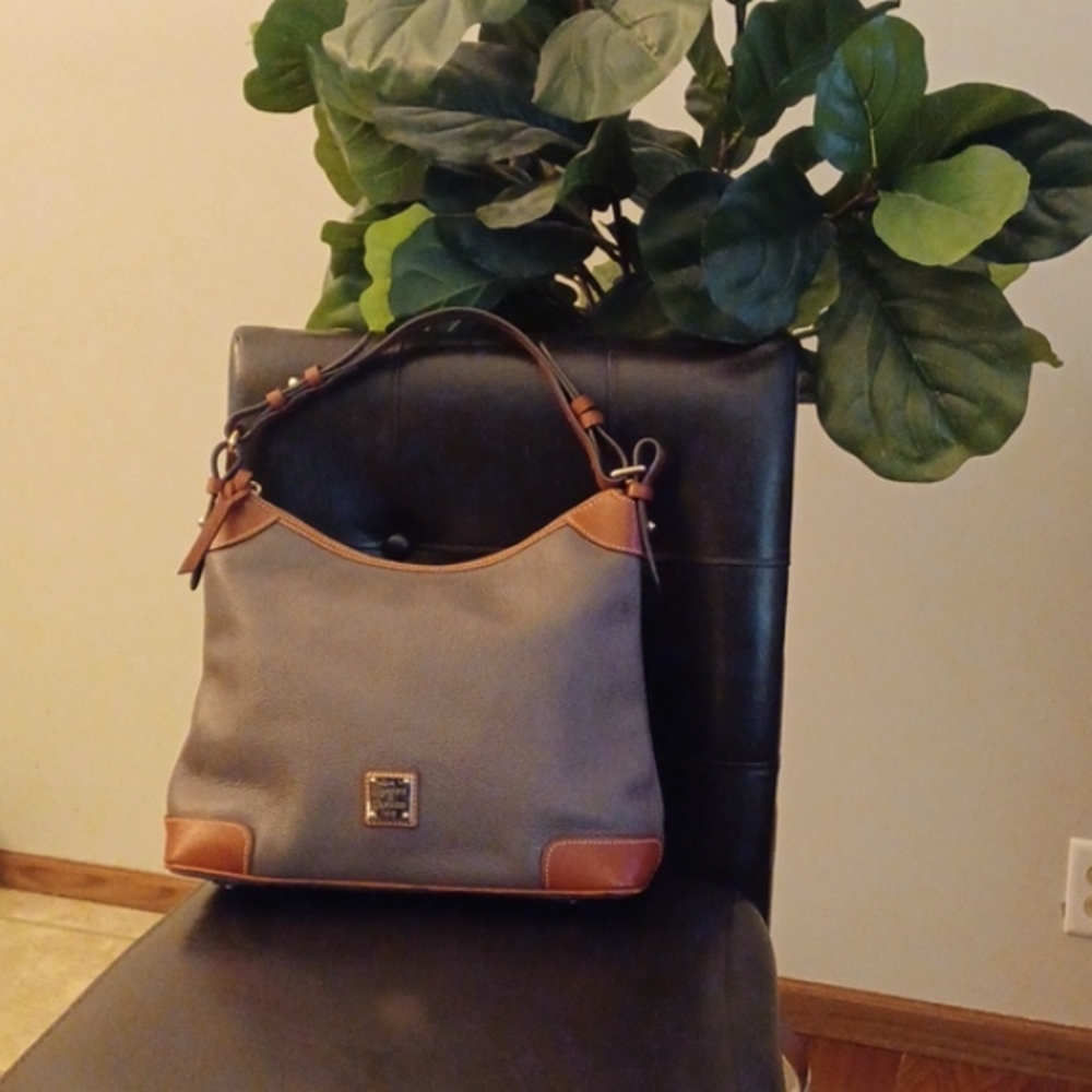 Dooney & Bourke pebble grain hobo should bag in elephant grey